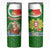 Portugal Christmas Skinny Tumbler with Green Red Santa Ship Tree and Coat of Arms - Wonder Print Shop