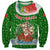 Portugal Christmas Sweatshirt with Green Red Santa Ship Tree and Coat of Arms - Wonder Print Shop