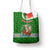 Portugal Christmas Tote Bag with Green Red Santa Ship Tree and Coat of Arms - Wonder Print Shop