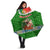 Portugal Christmas Umbrella with Green Red Santa Ship Tree and Coat of Arms - Wonder Print Shop