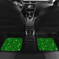Portugal Christmas Car Mats with Green Galo de Barcelos Rooster Santa Hat and Gift - Wonder Print Shop