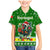 Portugal Christmas Family Matching Mermaid Dress and Hawaiian Shirt with Green Galo de Barcelos Rooster Santa Hat and Gift - Wonder Print Shop