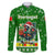 Portugal Christmas Family Matching Puletasi and Hawaiian Shirt with Green Galo de Barcelos Rooster Santa Hat and Gift - Wonder Print Shop