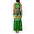 Portugal Christmas Family Matching Tank Maxi Dress and Hawaiian Shirt with Green Galo de Barcelos Rooster Santa Hat and Gift - Wonder Print Shop