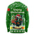 Portugal Christmas Long Sleeve Shirt with Green Galo de Barcelos Rooster Santa Hat and Gift - Wonder Print Shop
