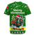 Portugal Christmas Rugby Jersey with Green Galo de Barcelos Rooster Santa Hat and Gift - Wonder Print Shop