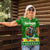 Portugal Christmas Women Polo Shirt with Green Galo de Barcelos Rooster Santa Hat and Gift - Wonder Print Shop
