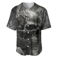 Hello Darkness My Old Friend Skull Baseball Jersey - Wonder Print Shop
