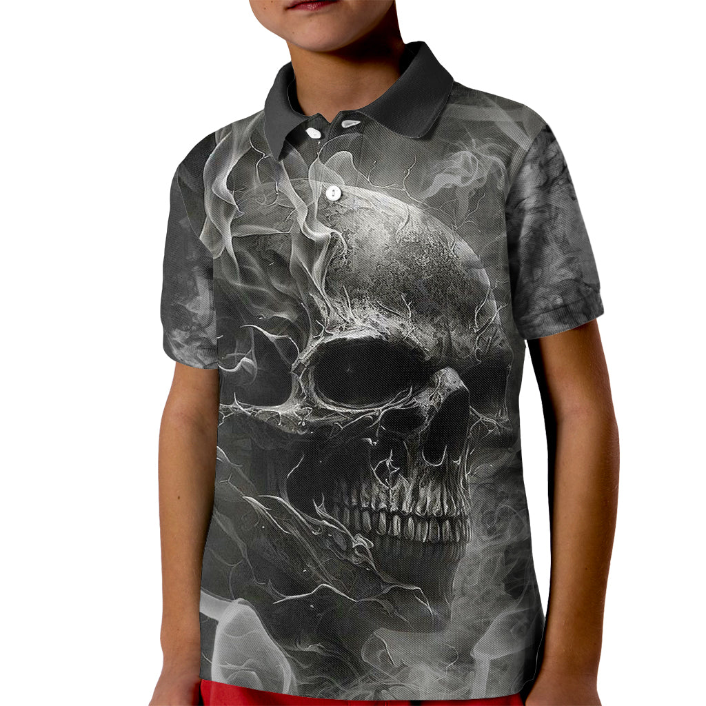 Hello Darkness My Old Friend Skull Kid Polo Shirt - Wonder Print Shop