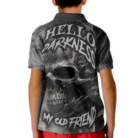 Hello Darkness My Old Friend Skull Kid Polo Shirt - Wonder Print Shop
