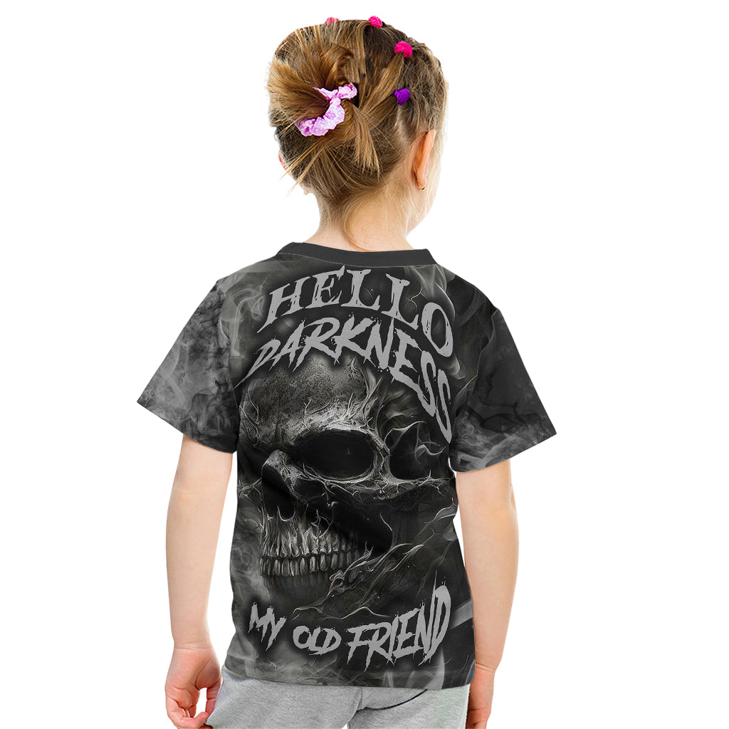 Hello Darkness My Old Friend Skull Kid T Shirt - Wonder Print Shop