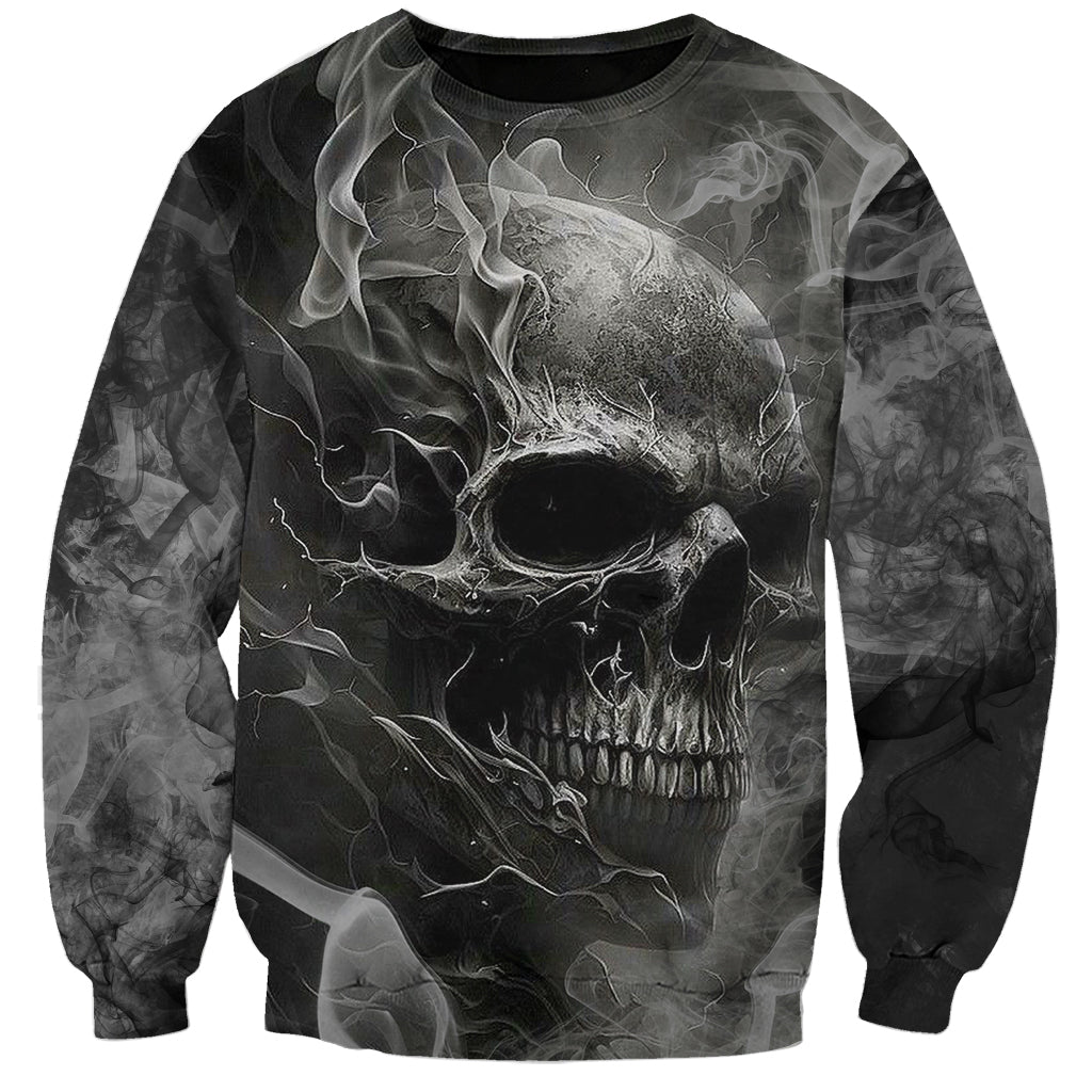 Hello Darkness My Old Friend Skull Sweatshirt - Wonder Print Shop