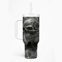 Hello Darkness My Old Friend Skull Tumbler With Handle - Wonder Print Shop