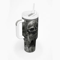 Hello Darkness My Old Friend Skull Tumbler With Handle - Wonder Print Shop