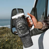 Hello Darkness My Old Friend Skull Tumbler With Handle - Wonder Print Shop