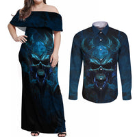 If You Treat Me Like And Option I'll Leave You Like A Choice Couples Matching Off Shoulder Maxi Dress and Long Sleeve Button Shirts - Wonder Print Shop