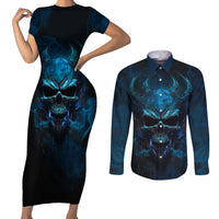 If You Treat Me Like And Option I'll Leave You Like A Choice Couples Matching Short Sleeve Bodycon Dress and Long Sleeve Button Shirts - Wonder Print Shop