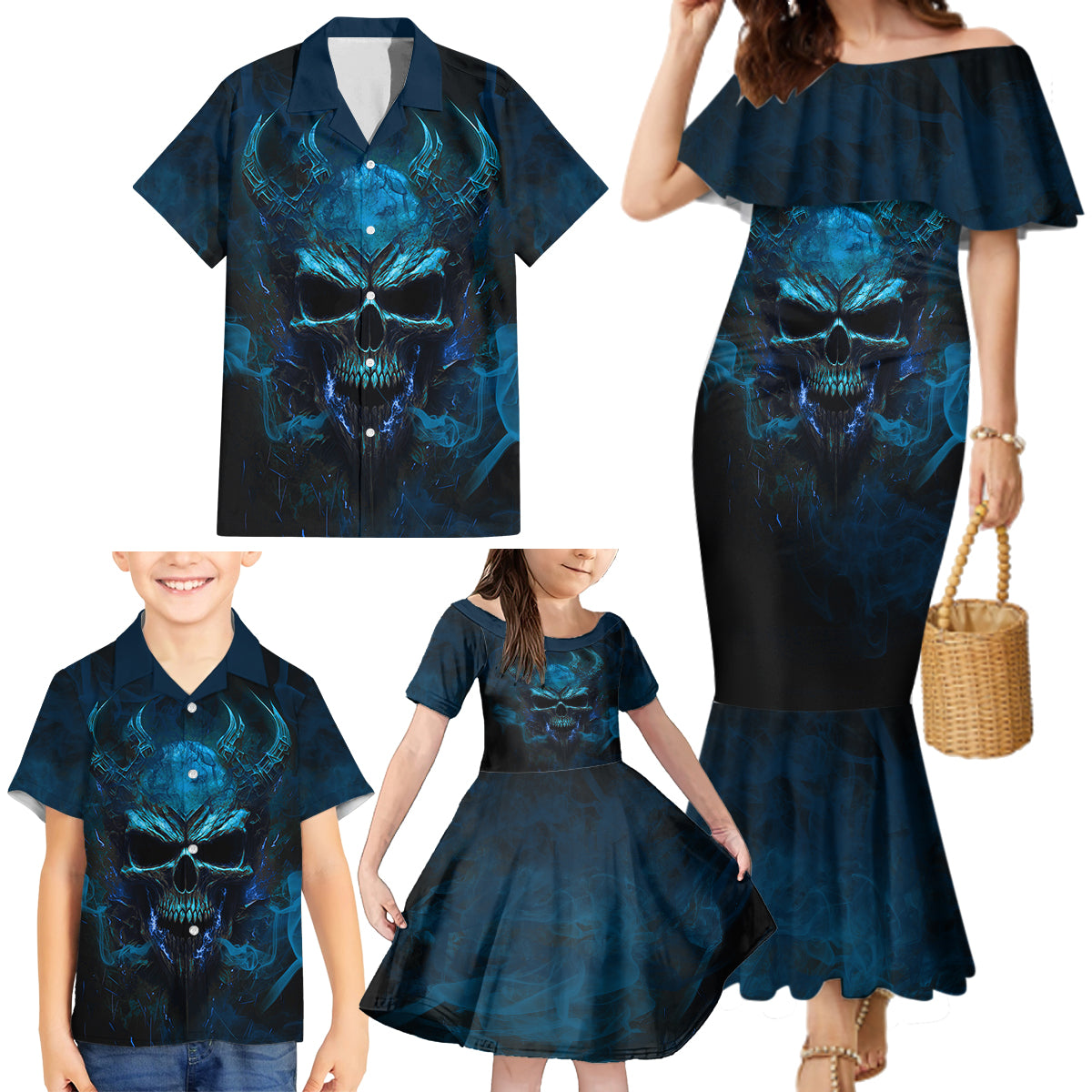 If You Treat Me Like And Option I'll Leave You Like A Choice Family Matching Mermaid Dress and Hawaiian Shirt - Wonder Print Shop