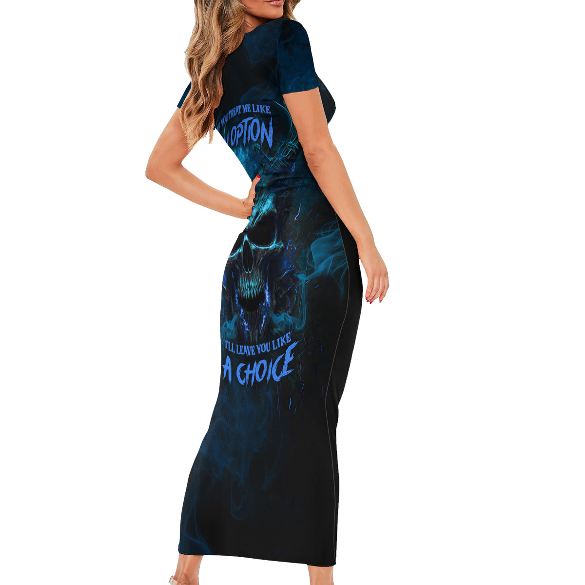 If You Treat Me Like And Option I'll Leave You Like A Choice Short Sleeve Bodycon Dress - Wonder Print Shop