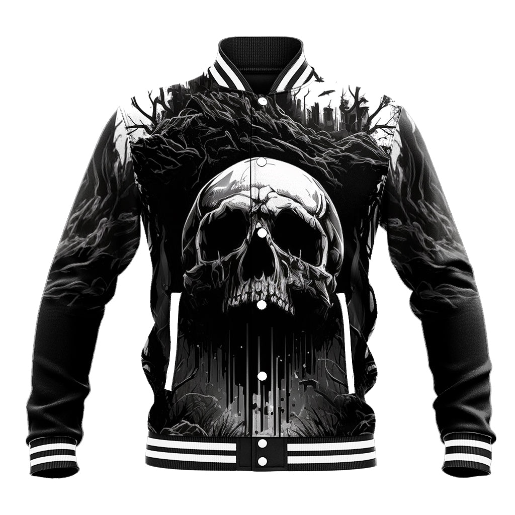 If I Stand Alone I Know I'm With Someone I Can Trust Skull Baseball Jacket - Wonder Print Shop