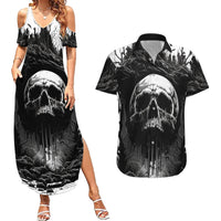 If I Stand Alone I Know I'm With Someone I Can Trust Skull Couples Matching Summer Maxi Dress and Hawaiian Shirt - Wonder Print Shop
