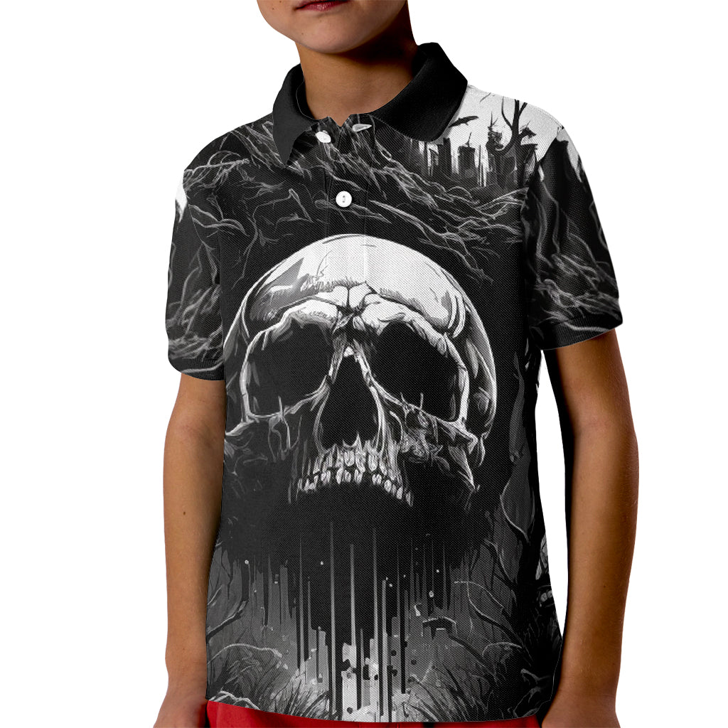 If I Stand Alone I Know I'm With Someone I Can Trust Skull Kid Polo Shirt - Wonder Print Shop