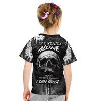 If I Stand Alone I Know I'm With Someone I Can Trust Skull Kid T Shirt - Wonder Print Shop