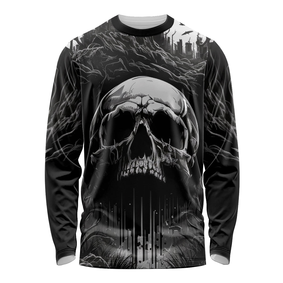 If I Stand Alone I Know I'm With Someone I Can Trust Skull Long Sleeve Shirt - Wonder Print Shop