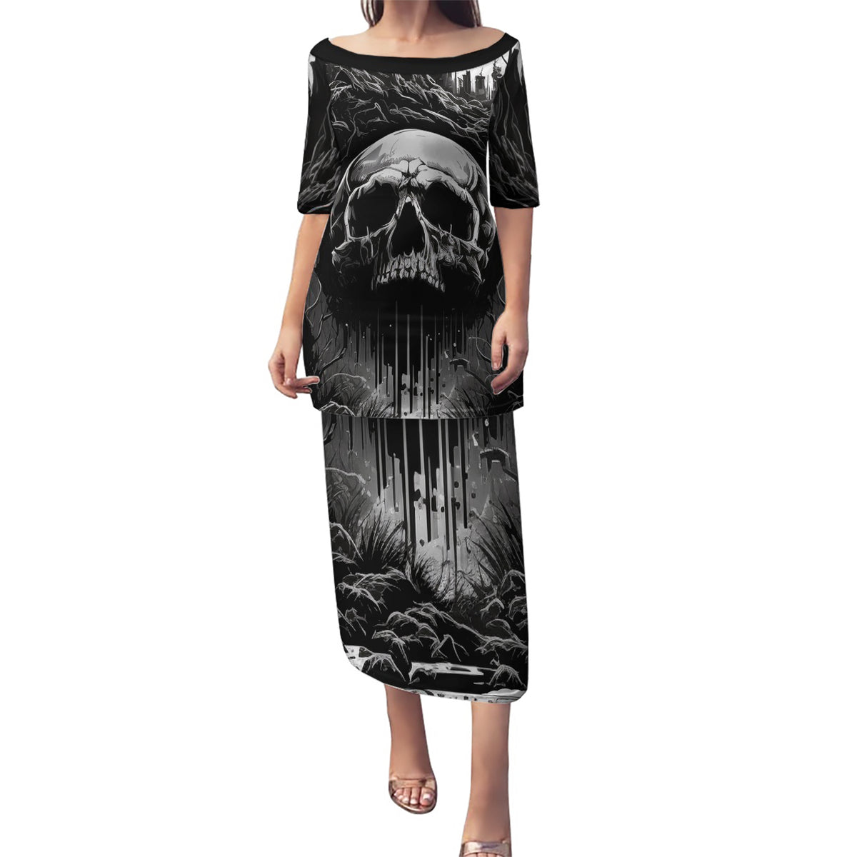 If I Stand Alone I Know I'm With Someone I Can Trust Skull Puletasi - Wonder Print Shop