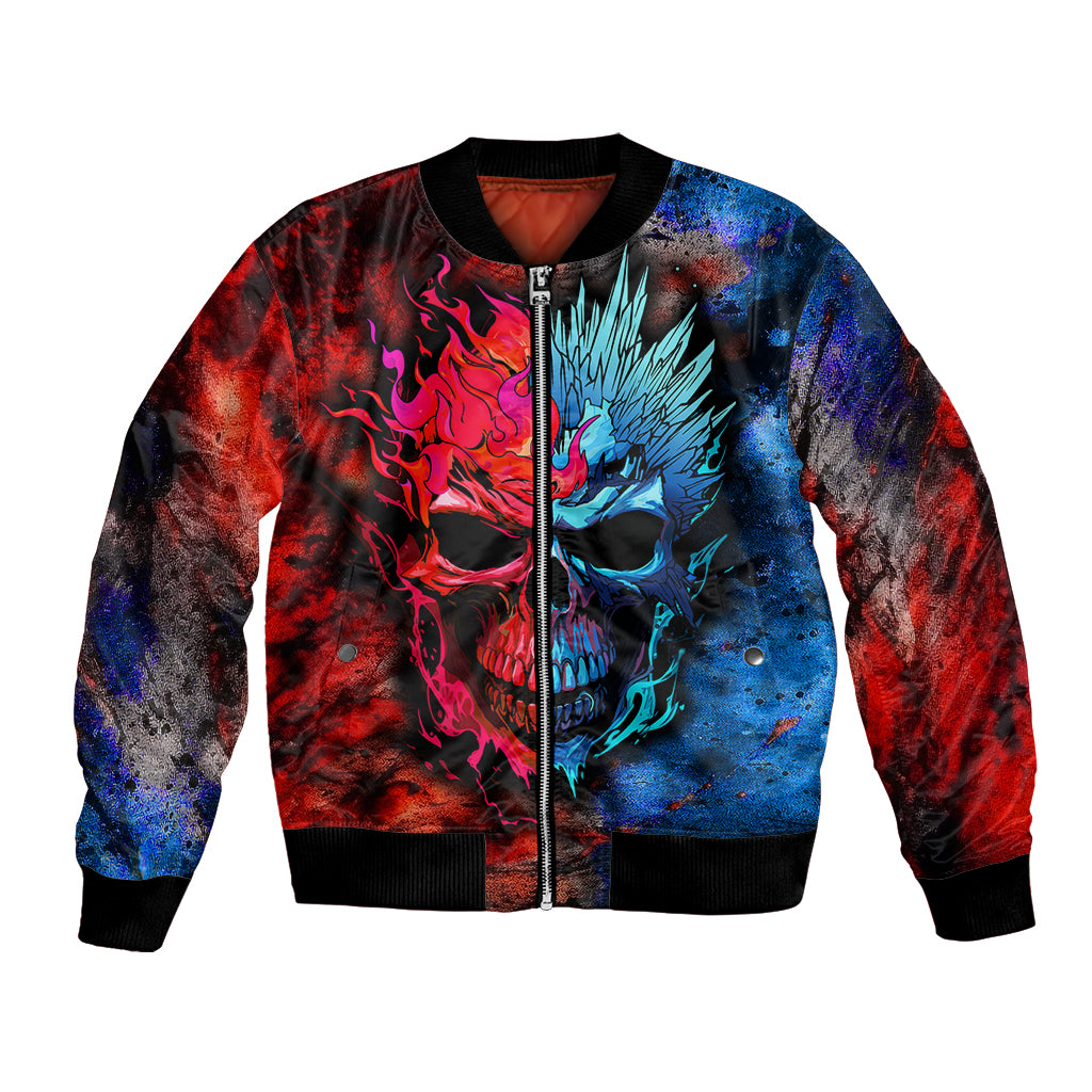 Be Careful Skull Bomber Jacket - Wonder Print Shop