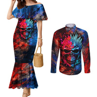 be-careful-skull-couples-matching-mermaid-dress-and-long-sleeve-button-shirts