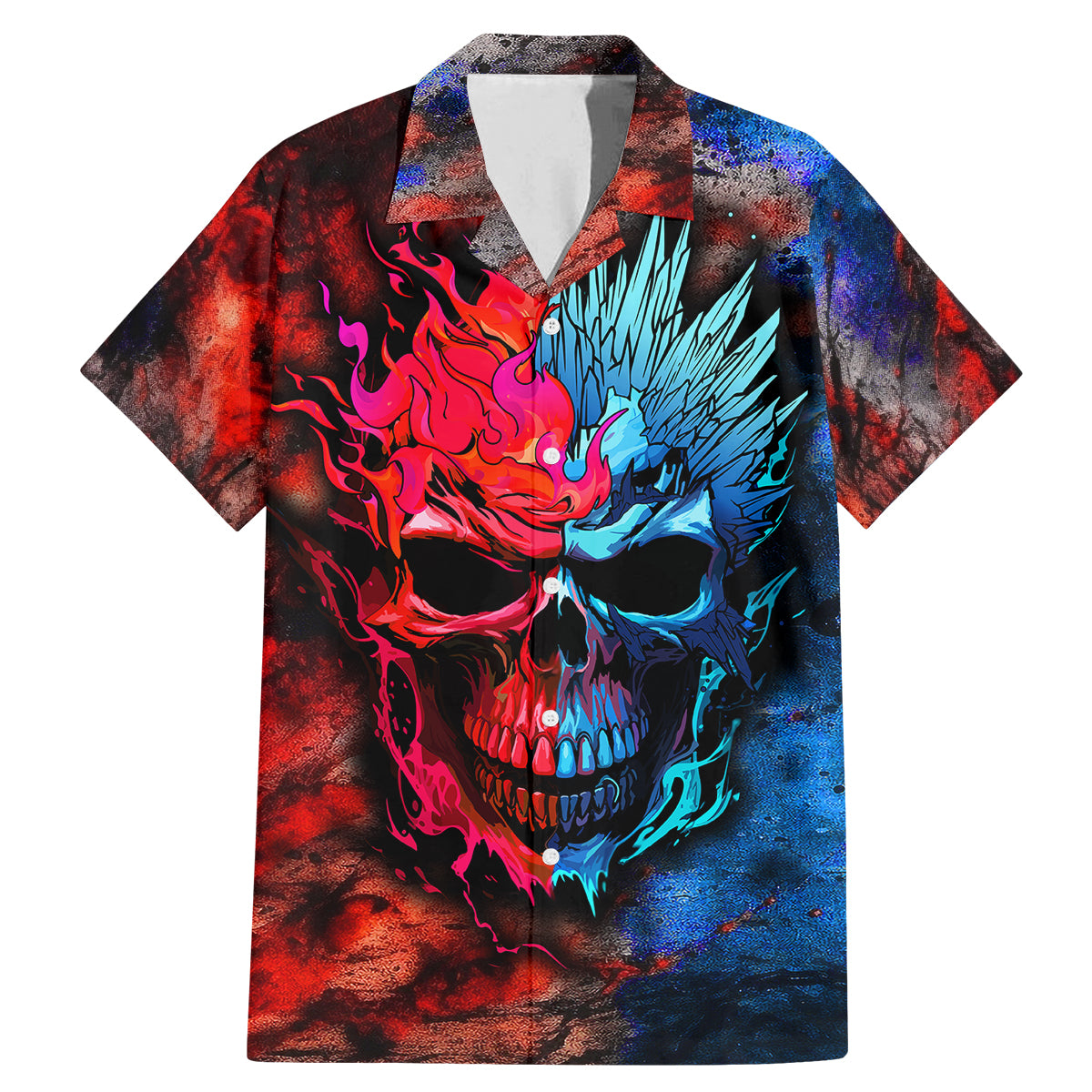 Be Careful Skull Family Matching Mermaid Dress and Hawaiian Shirt - Wonder Print Shop