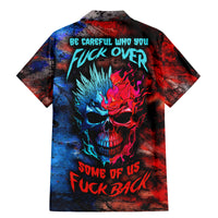 Be Careful Skull Family Matching Mermaid Dress and Hawaiian Shirt - Wonder Print Shop