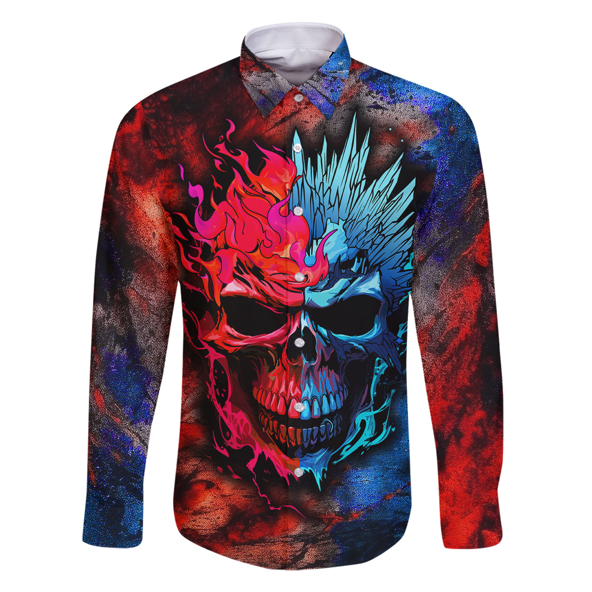 Be Careful Skull Family Matching Mermaid Dress and Hawaiian Shirt - Wonder Print Shop