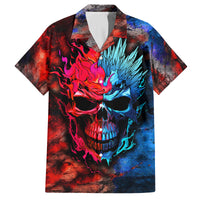 Be Careful Skull Family Matching Off Shoulder Maxi Dress and Hawaiian Shirt - Wonder Print Shop