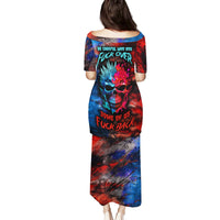 Be Careful Skull Family Matching Puletasi Dress and Hawaiian Shirt - Wonder Print Shop