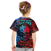 Be Careful Skull Kid T Shirt - Wonder Print Shop