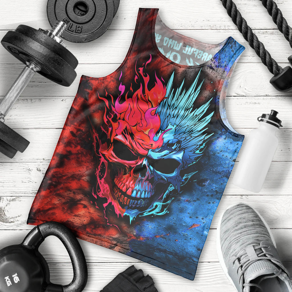 Be Careful Skull Men Tank Top - Wonder Print Shop