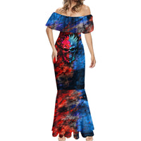 Be Careful Skull Mermaid Dress - Wonder Print Shop