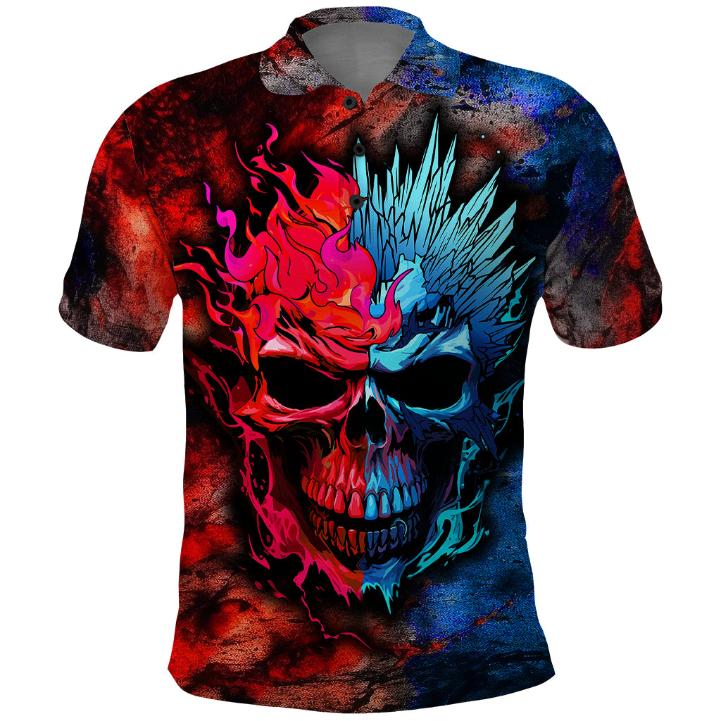 Be Careful Skull Polo Shirt - Wonder Print Shop