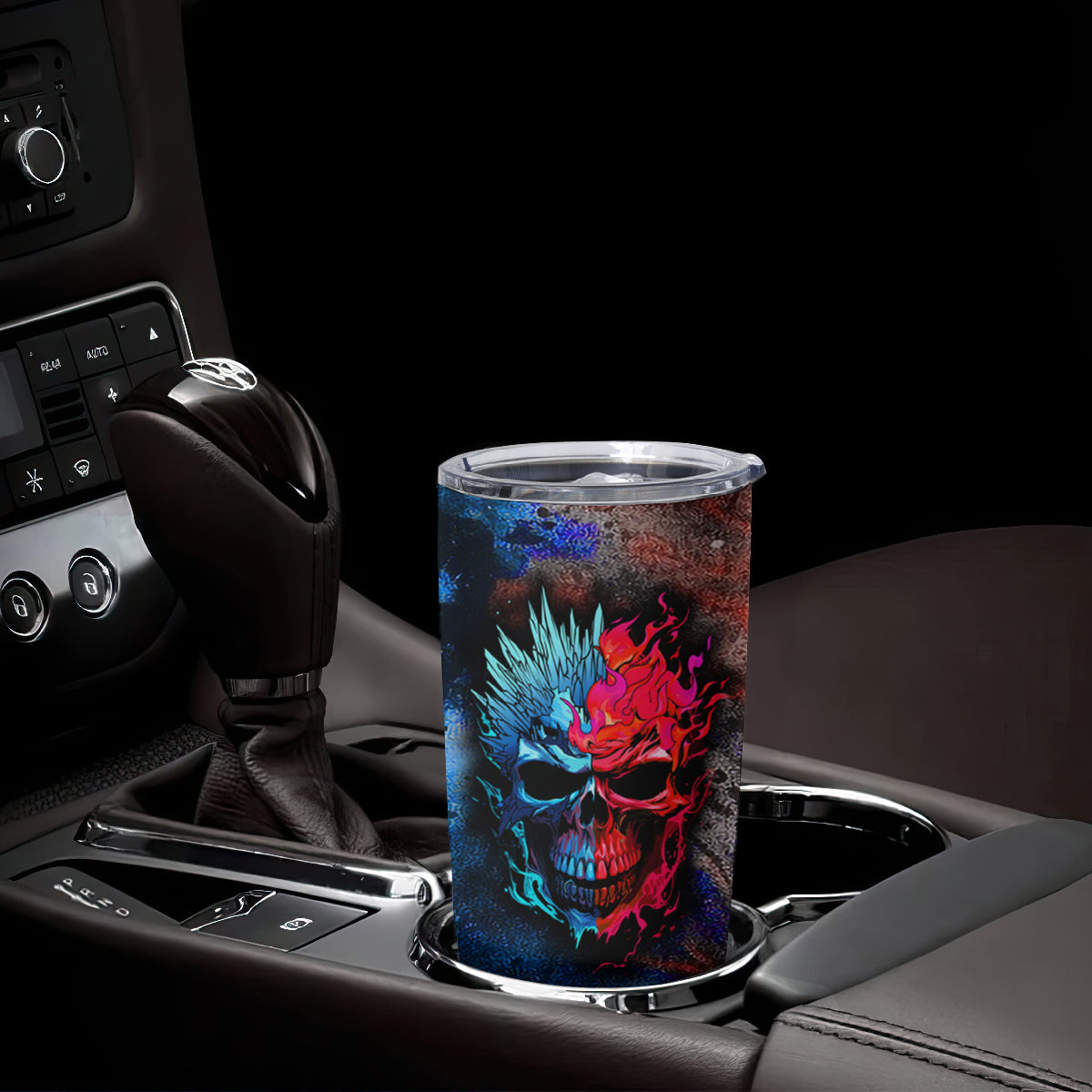 Be Careful Skull Tumbler Cup - Wonder Print Shop