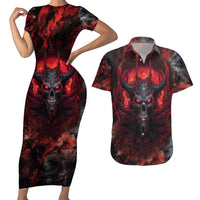 I Can Fix Stupid But It's Gonna Hurt Skull Couples Matching Short Sleeve Bodycon Dress and Hawaiian Shirt - Wonder Print Shop