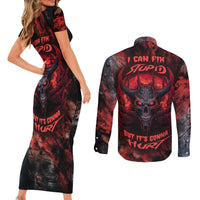 I Can Fix Stupid But It's Gonna Hurt Skull Couples Matching Short Sleeve Bodycon Dress and Long Sleeve Button Shirts - Wonder Print Shop
