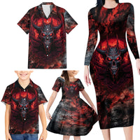 I Can Fix Stupid But It's Gonna Hurt Skull Family Matching Long Sleeve Bodycon Dress and Hawaiian Shirt - Wonder Print Shop