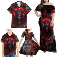I Can Fix Stupid But It's Gonna Hurt Skull Family Matching Off Shoulder Maxi Dress and Hawaiian Shirt - Wonder Print Shop