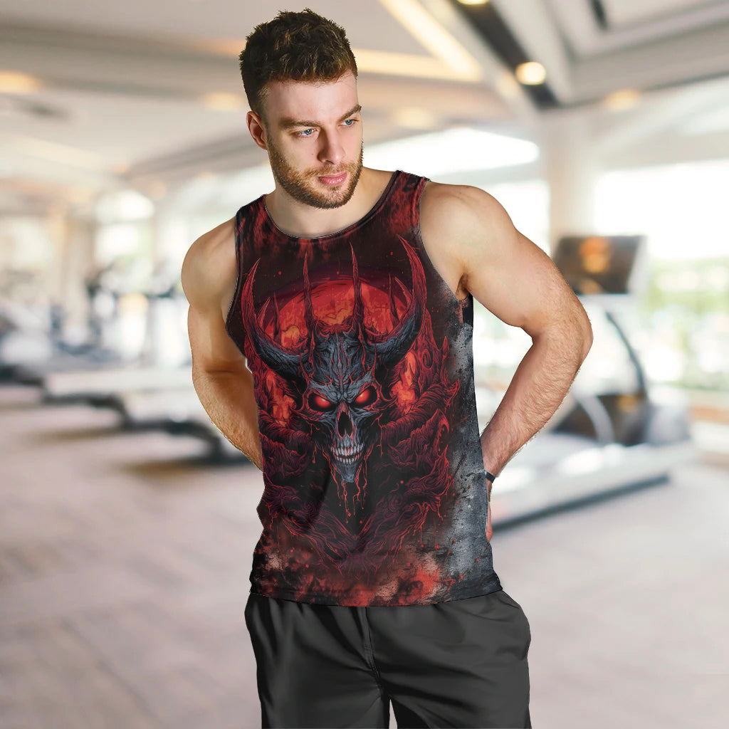 I Can Fix Stupid But It's Gonna Hurt Skull Men Tank Top - Wonder Print Shop