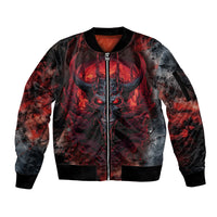 I Can Fix Stupid But It's Gonna Hurt Skull Sleeve Zip Bomber Jacket - Wonder Print Shop