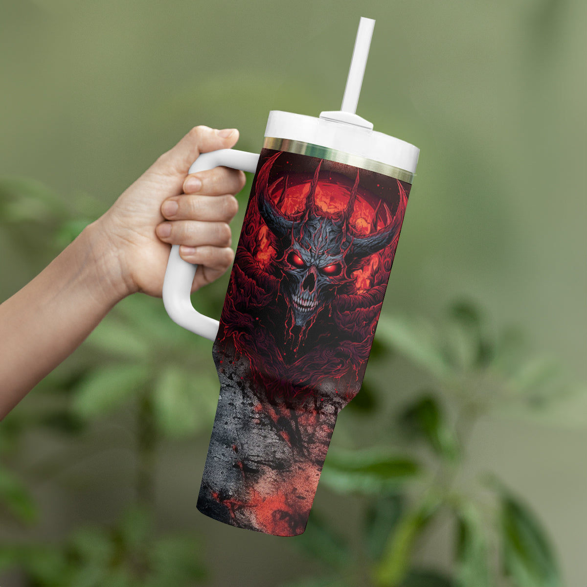 I Can Fix Stupid But It's Gonna Hurt Skull Tumbler With Handle - Wonder Print Shop