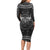 Viking Long Sleeve Bodycon Dress Norse Wolf and Bearclaw Fusion - Wonder Print Shop
