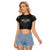 Viking Raglan Cropped T Shirt Norse Wolf and Bearclaw Fusion - Wonder Print Shop